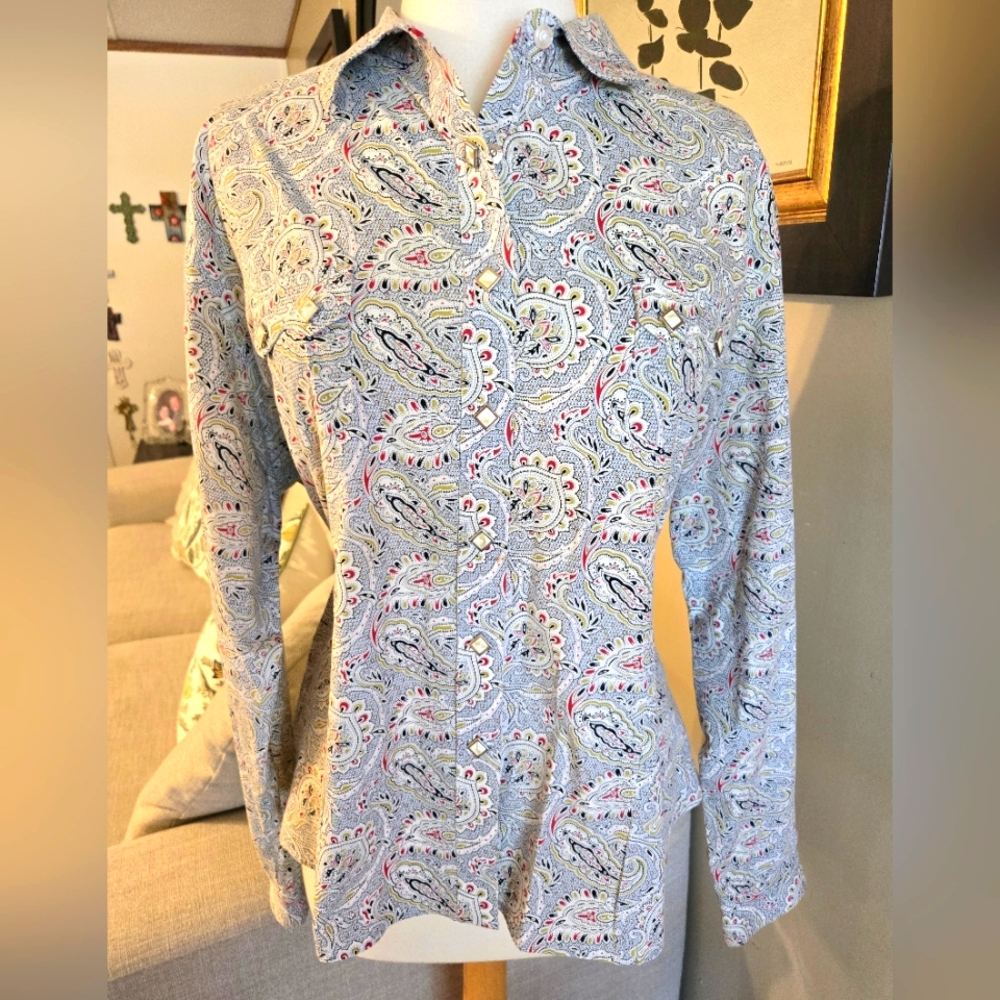 Paisley Long Sleeve women's Shirt 37